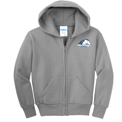 Youth Mustang Zippered Hoodie Thumbnail