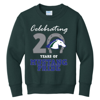 Youth FBPE 20 Years-3 Green Crewneck Sweatshirt Thumbnail