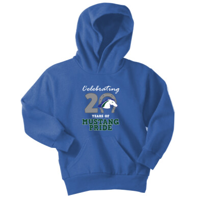Youth FBPE 20 Years-3 Blue pullover Hooded Sweatshirt Thumbnail