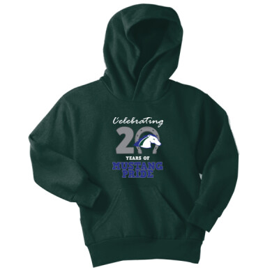 Youth FBPE 20 Years-3 Green Pullover Hooded Sweatshirt Thumbnail