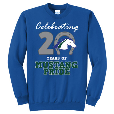 Adult FBPE 20 Years-3 Blue Crewneck Sweatshirt Thumbnail