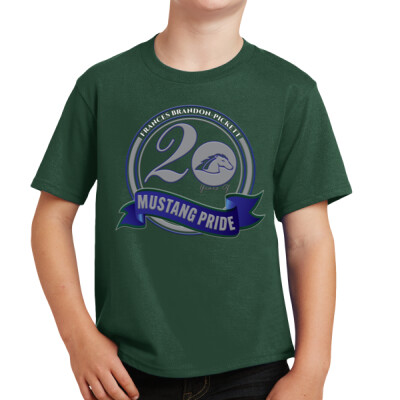 Youth FBPE 20 Years-2 Green T-shirt Thumbnail