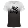 Women's V-Neck Ombre T-Shirt Thumbnail