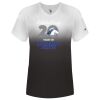 Women's V-Neck Ombre T-Shirt Thumbnail
