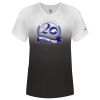 Women's V-Neck Ombre T-Shirt Thumbnail