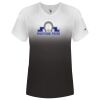 Women's V-Neck Ombre T-Shirt Thumbnail