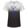 Women's V-Neck Ombre T-Shirt Thumbnail
