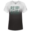 Women's V-Neck Ombre T-Shirt Thumbnail